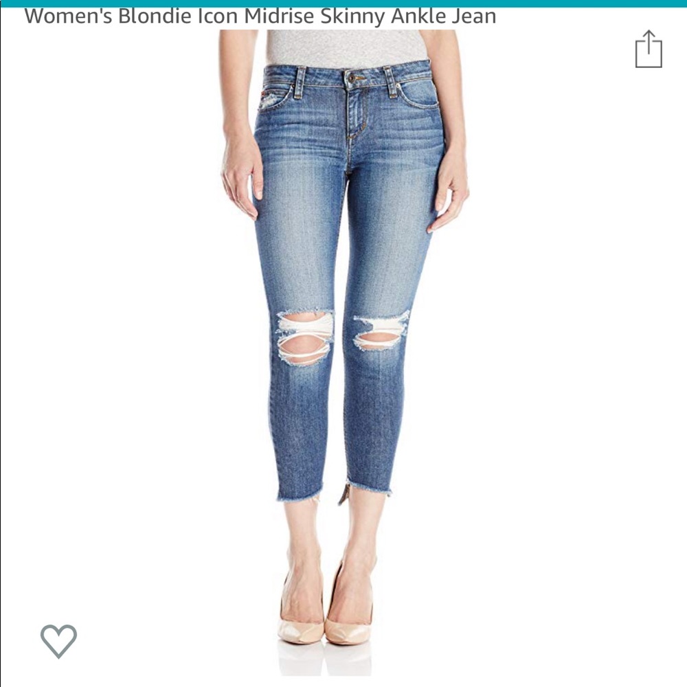 Joes Cropped Destructed Jeans